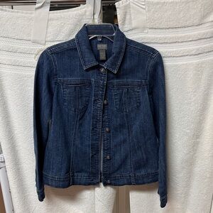 Chico's Dark Blue Denim Jean Jacket H12